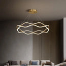 Lustre Nordique LED Lumière Pour Chambre Salon Salle à manger De Luxe Anneau Suspension Décor À La Maison