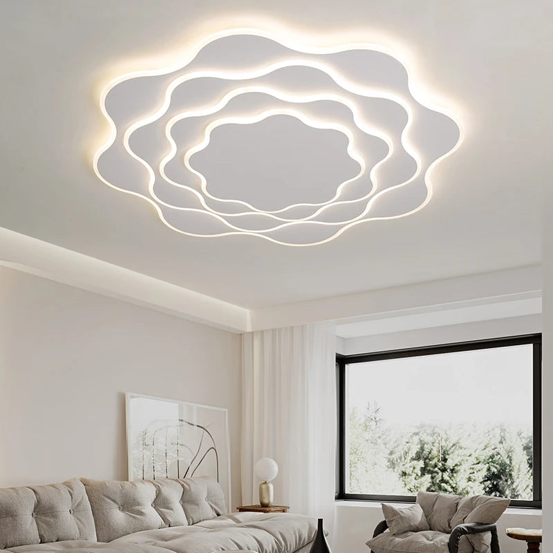 Plafonnier led dimmable moderne en fer acrylique pour intérieur