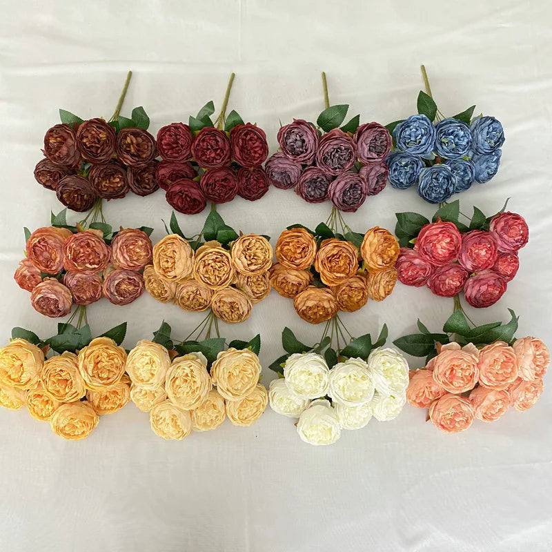 bouquet de roses artificielles décoratif pour mariage et événements - vue 6 sur 16