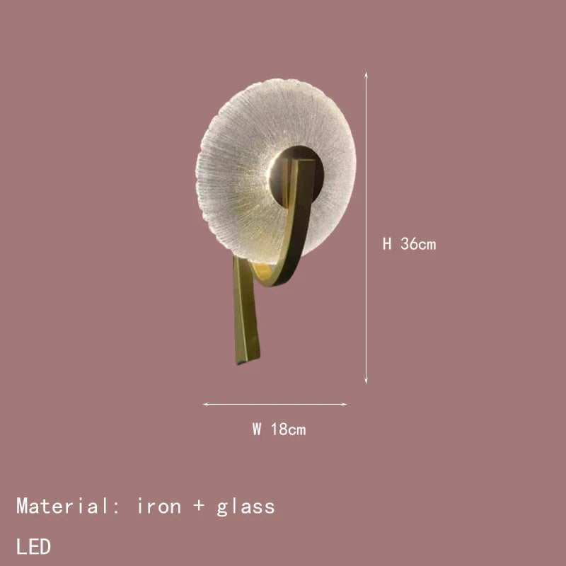 LED-Wandleuchte aus Metall und Glas 3.000 K