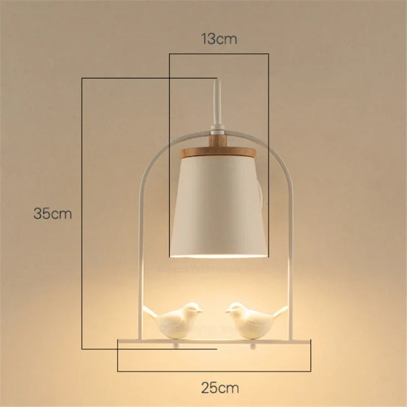 Moderne LED-Wandleuchte in Vogel-Design für Dekoration - vue 4 sur 12