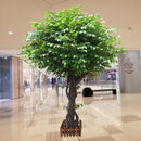 arbre artificiel banyan décoratif pour intérieur et hôtel