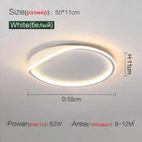 OUQI LED-Deckenleuchte modern minimalistisch nordisch kreativ