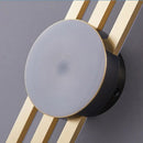 applique murale minimaliste en laiton led pour restaurant