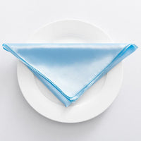 Serviette de table satin décoratif lot 10 mariage