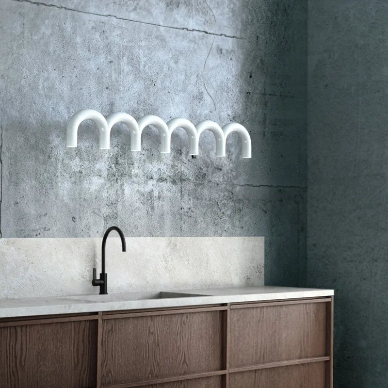 lustre led minimaliste moderne pour tables alimentaires design luminaire - vue 5 sur 14
