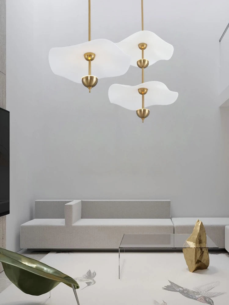 Minimalistischer nordischer Acryl-Kronleuchter für Restaurant und Café - vue 4 sur 10