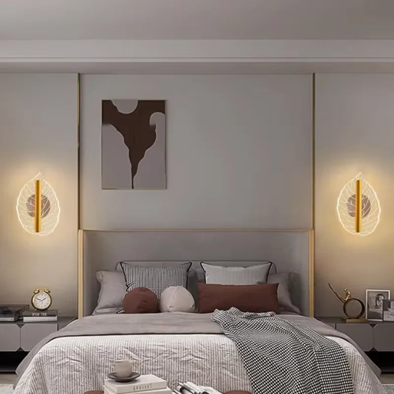 applique murale led en forme de feuille pour éclairage créatif - vue 5 sur 8