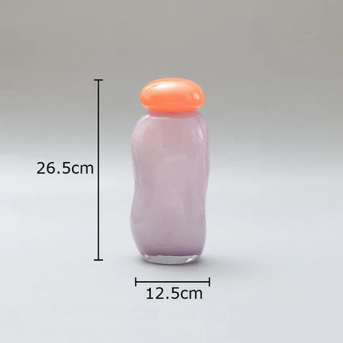 vase en verre décoratif pour arrangement de fleurs artificielles