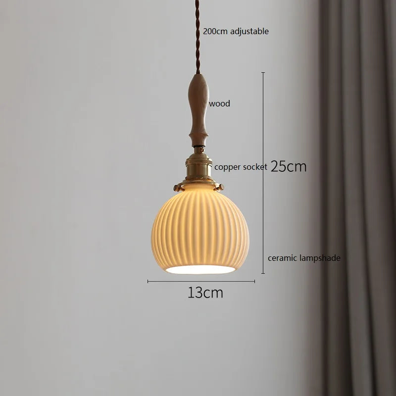 Moderne Pendelleuchte aus Keramik in Blumenform - vue 18 sur 30