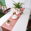 Chemin de table à paillettes doré argent rose