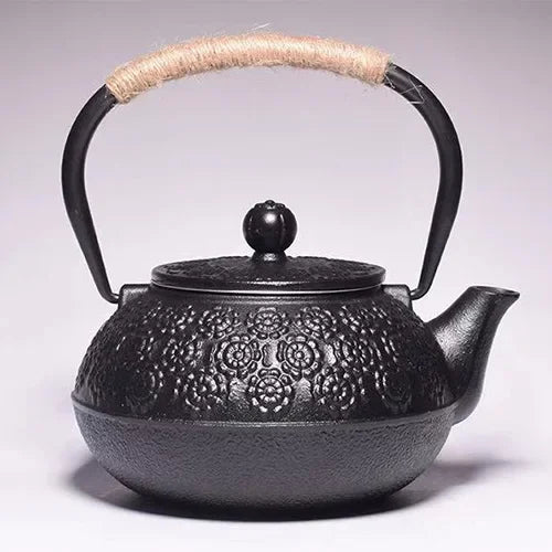 Service à thé japonais en fonte avec infuseur