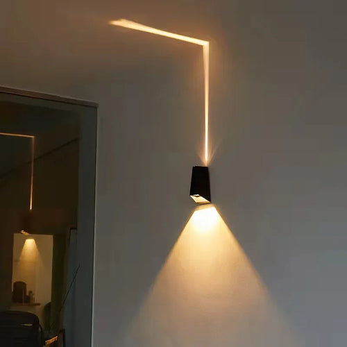 applique murale extérieure étanche en aluminium avec verre trempé rohs ce