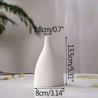 vase en céramique moderne pour fleurs séchées décoration artisanale - vue 11 sur 12