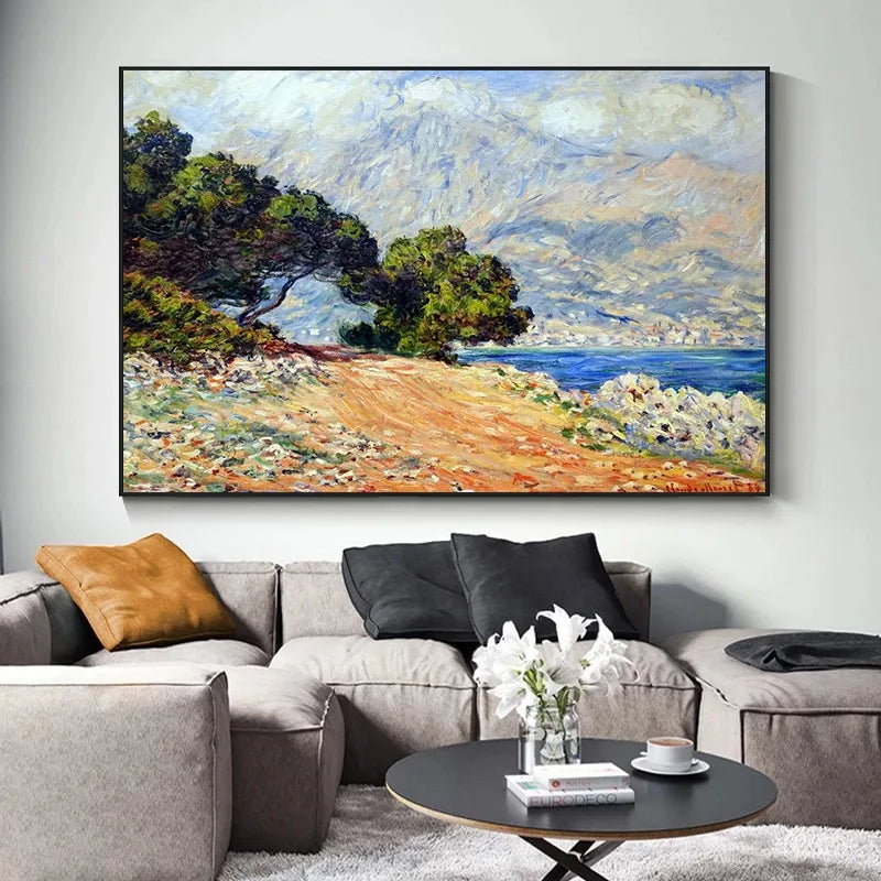 peintures impressionnistes de claude monet pour décoration murale