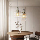 Moderne Pendelleuchte aus Glas für Café