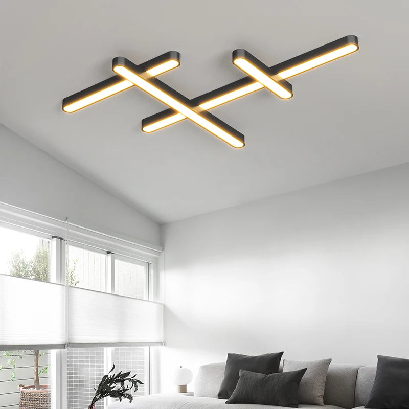 plafonnier led design moderne luminaire décoratif d'intérieur éclairage led - vue 5 sur 12