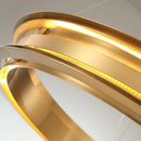 Postmoderner italienischer LED-Kronleuchter im minimalistischen Ring-Design