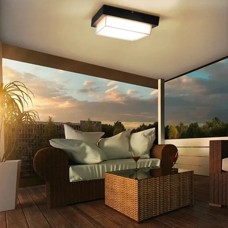 plafonnier étanche pour jardin cour balcon extérieur décoratif - vue 5 sur 7