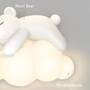 applique murale ours polaire et lapin pour chambre d'enfants