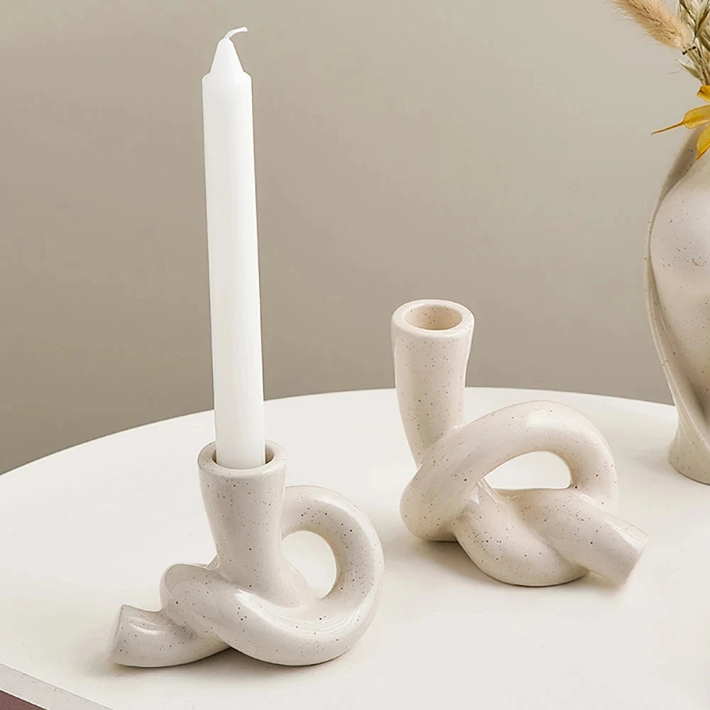 bougeoirs décoratifs pour chandeliers et table de Noël - vue 5 sur 9