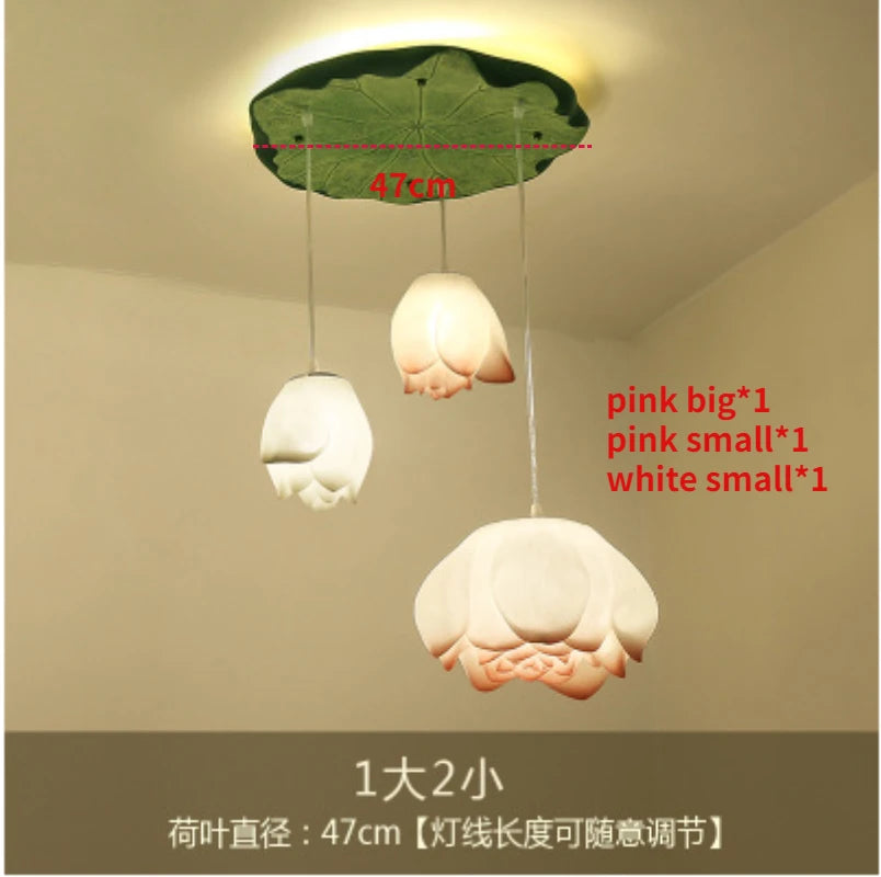 suspension lotus en verre pour décoration d intérieur - vue 11 sur 18