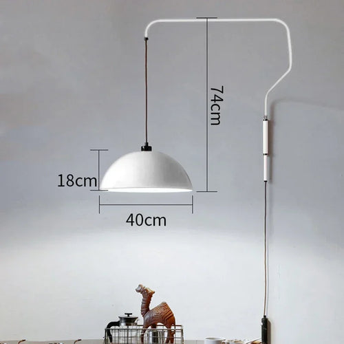 applique murale rotative design en fer luxe rétractable