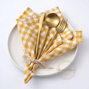 Serviette de table coton motif vichy style classique