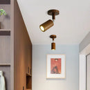 Projecteur de salon ouvert en bois massif