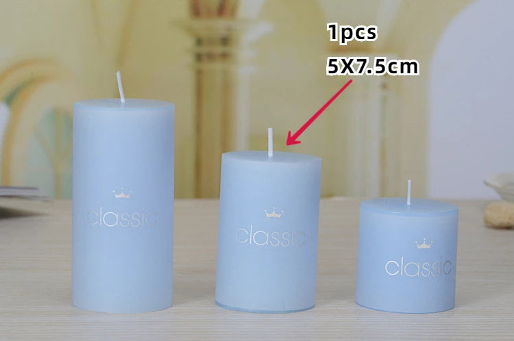 bougies piliers parfumées décoratives sans fumée en plusieurs tailles et couleurs - vue 24 sur 29