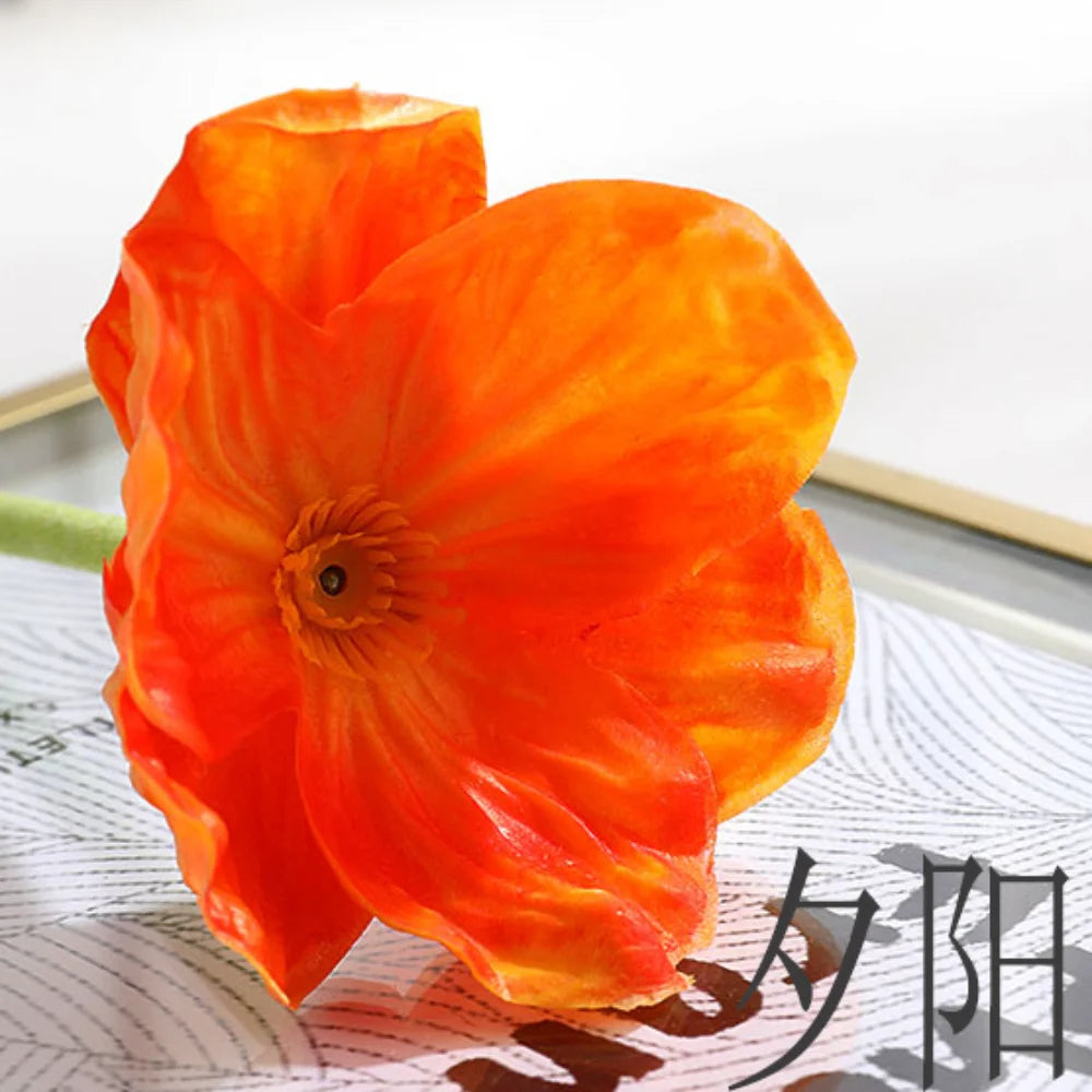 fleur de pavot artificielle pour décoration de mariage et intérieure - vue 13 sur 14