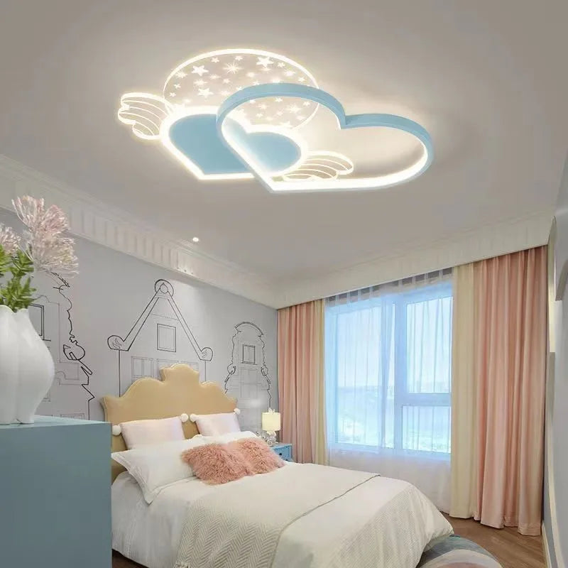 sandyha plafonniers led avec télécommande pour décoration intérieure - vue 4 sur 12