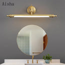 LED-Wandleuchte aus Messing im nordischen Stil für elegantes Interieur