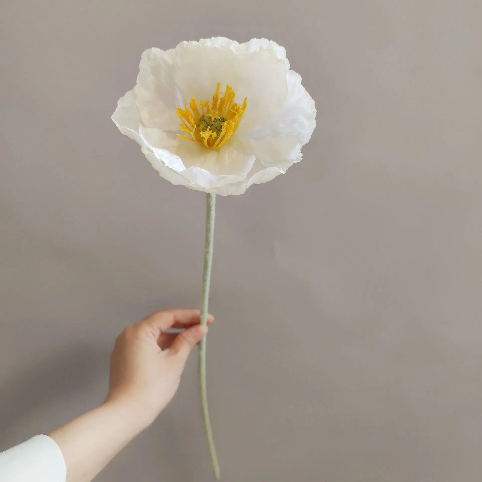 branche de fleurs artificielles pavot pour décoration et bricolage - vue 10 sur 10