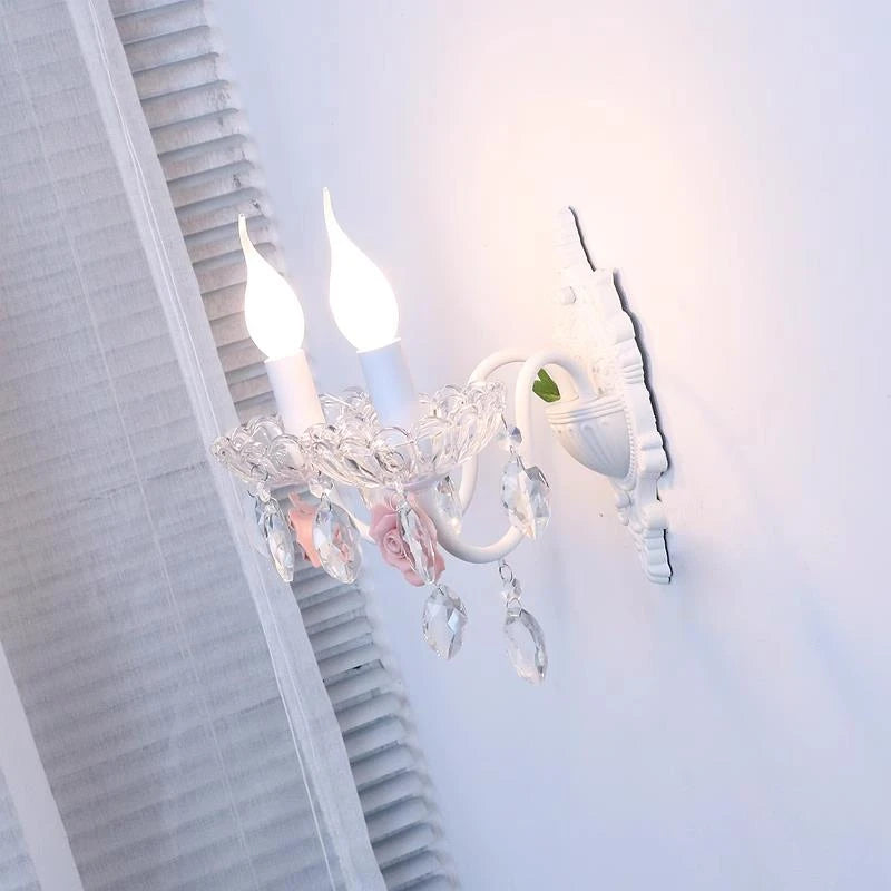 applique murale en cristal style coréen pour éclairage décoratif - vue 4 sur 16
