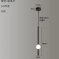 Kronleuchter mit langer Stange LED-Pendelleuchte