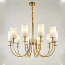lustre rural américain nordique en cuivre