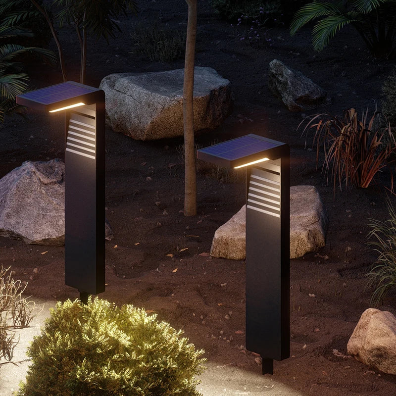 lampe solaire extérieure étanche led pour jardin et paysage - vue 3 sur 14