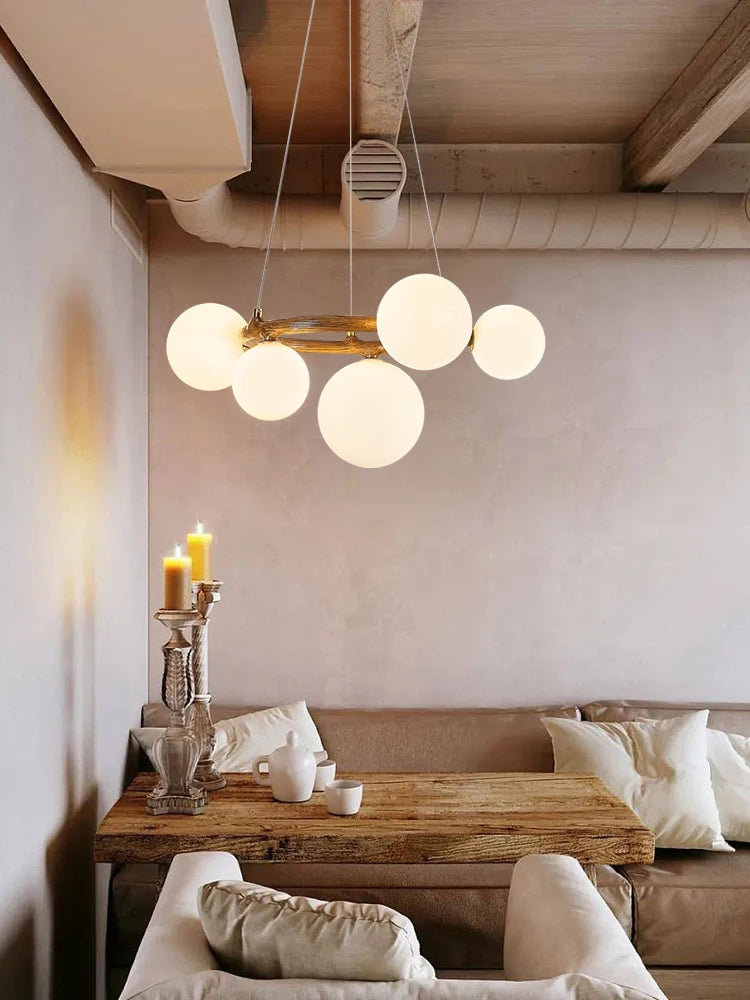 Wabi-Sabi-Kronleuchter für elegante Innendekoration - vue 4 sur 9