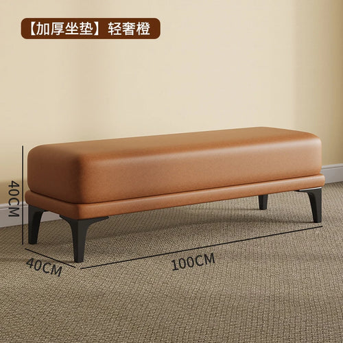 tabouret en velours moderne nordique pouf unique et peu encombrant