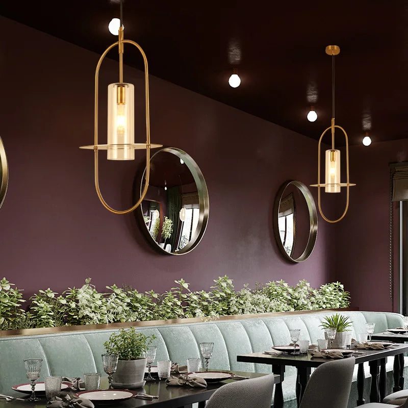 lustre en verre artistique postmoderne créatif unique pour éclairage décoratif - vue 4 sur 7