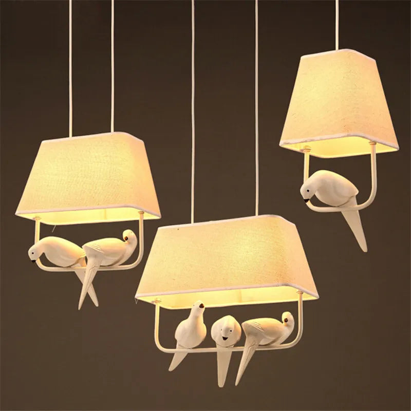 suspension led art oiseau pour décoration hôtel - vue 4 sur 10