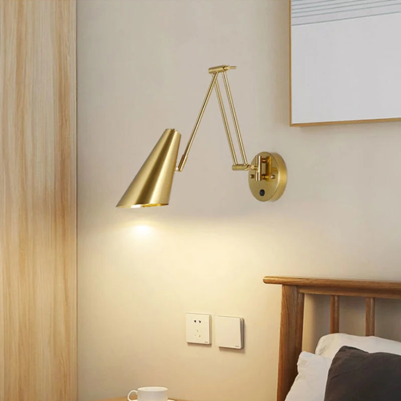 applique murale moderne rotative à bras télescopique pliable - vue 3 sur 18