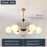 lustre rétro romantique avec protection des yeux et lumière douce