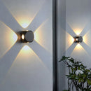 LED-Wandleuchte Halbkugel vierseitig für Außenbereich und Balkon