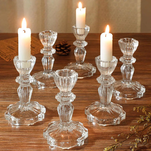 bougeoir en verre décoratif pour mariage et bureau