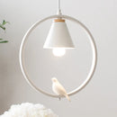 Moderne nordische Vogel-Pendelleuchte aus Eisen für die Innendekoration
