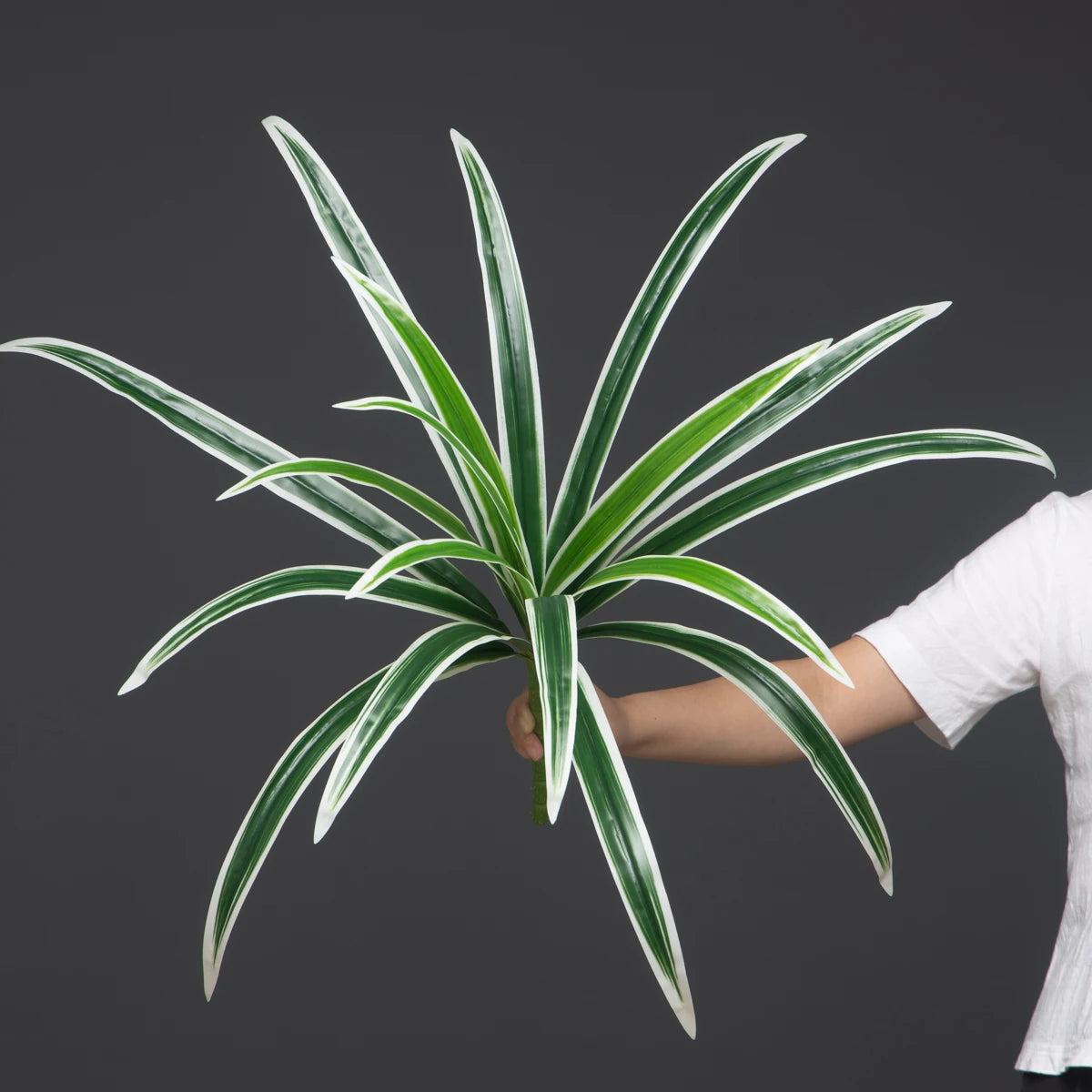 plantes artificielles grandes feuilles orchidées pour décoration intérieure - vue 3 sur 9