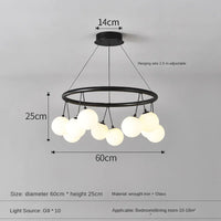 Moderner LED-Kronleuchter aus Glas für die Innendekoration