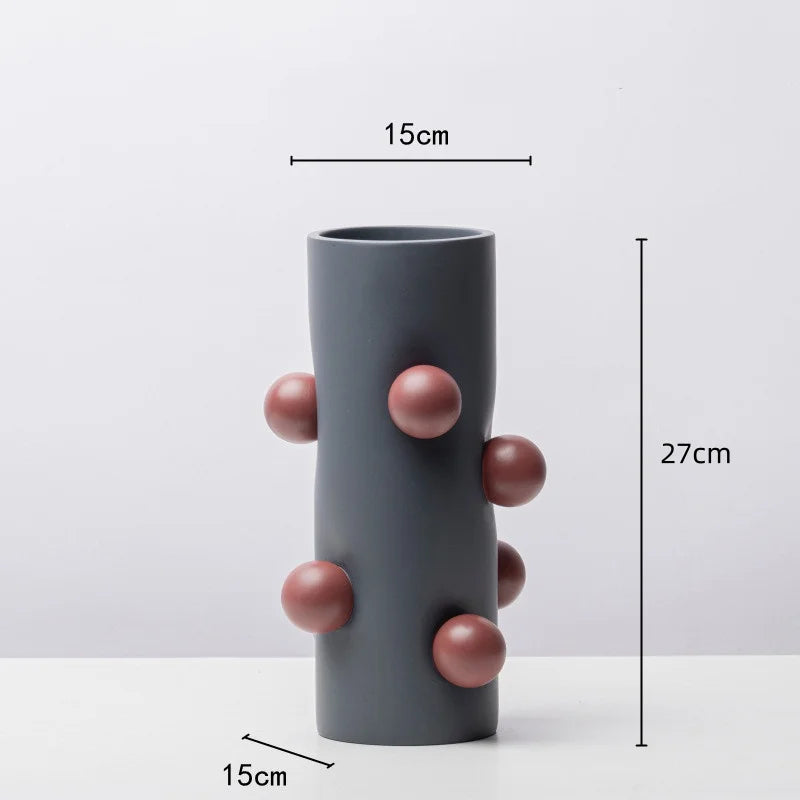 vase créatif géométrique pour composition florale décorative - vue 8 sur 9